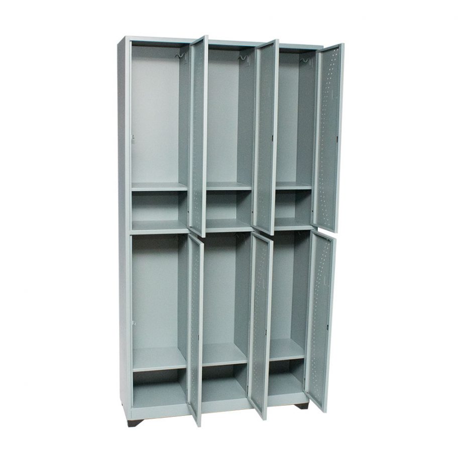Locker metálicos de 6 puestos